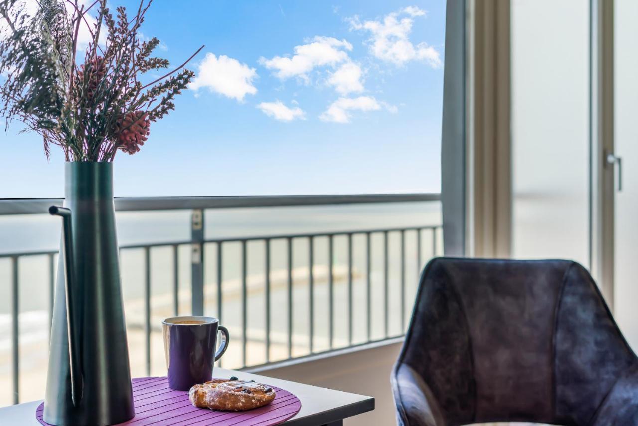 Skyline App 5P Met Prachtige Uitzichten & Terras Apartment Oostende Bagian luar foto