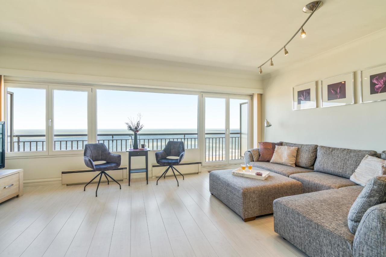Skyline App 5P Met Prachtige Uitzichten & Terras Apartment Oostende Bagian luar foto