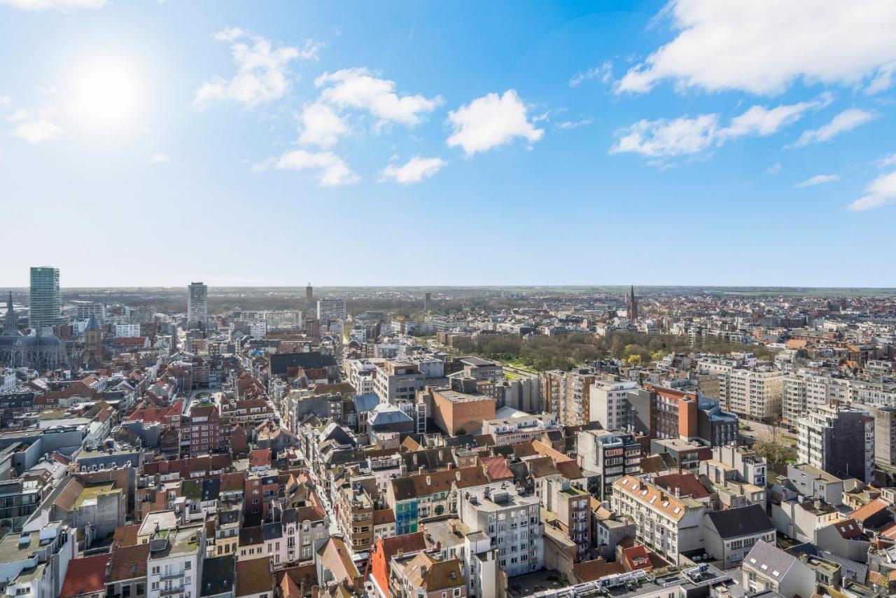 Skyline App 5P Met Prachtige Uitzichten & Terras Apartment Oostende Bagian luar foto