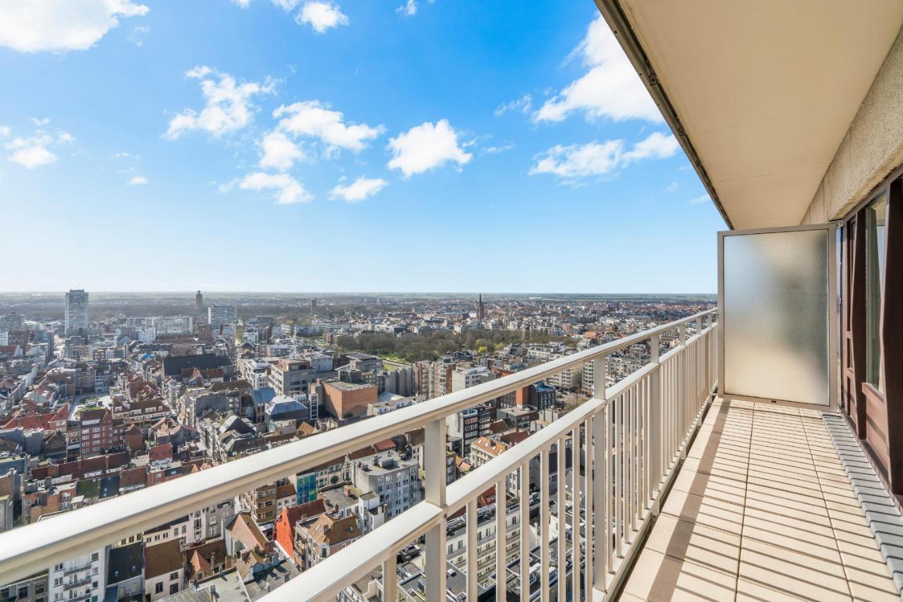 Skyline App 5P Met Prachtige Uitzichten & Terras Apartment Oostende Bagian luar foto