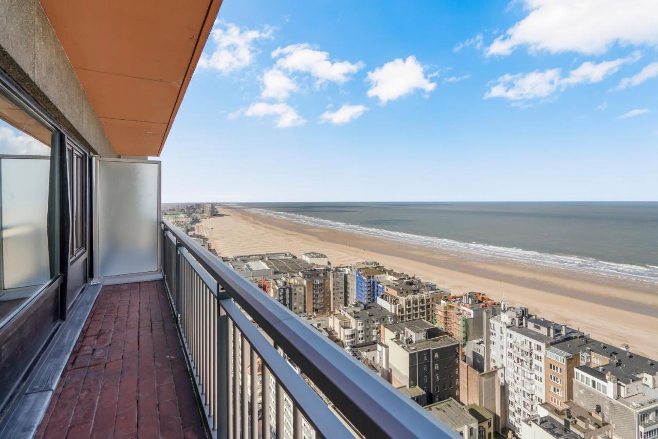 Skyline App 5P Met Prachtige Uitzichten & Terras Apartment Oostende Bagian luar foto